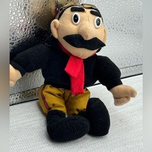 Iowa BARNSTORMERS Plush Doll with Red Scarf and Black Outfit 6” and 10 stickers